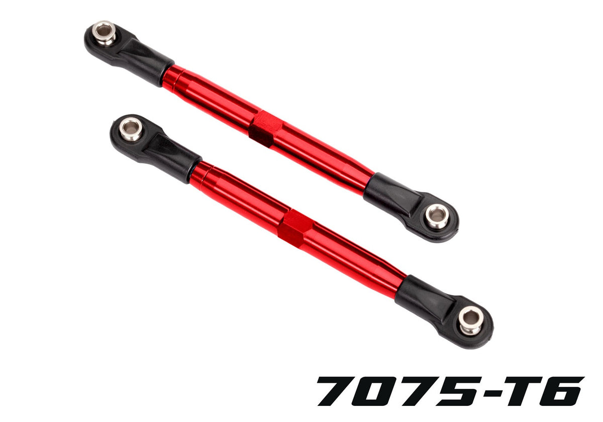 Traxxas 6742R — Traxxas 6742R TUBES 87 mm Red Aluminum Toe Links (2)