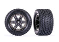 Traxxas 6764-BLKCR — Traxxas 6764-BLKCR RXT 2.8" Black Chrome Wheels & Gravix Tires (2)
