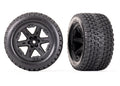 Traxxas 6764 — Traxxas 6764 RXT 2.8" Black Wheels & Gravix Tires (2)
