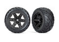 Traxxas 6775 — Traxxas 6775 RXT 2.8" Black Wheels & Anaconda Tires (2)