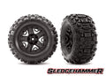 Traxxas 6792 — Traxxas 6792 5-Spoke 2.8" Black Wheels & Sledgehammer Tires (2)