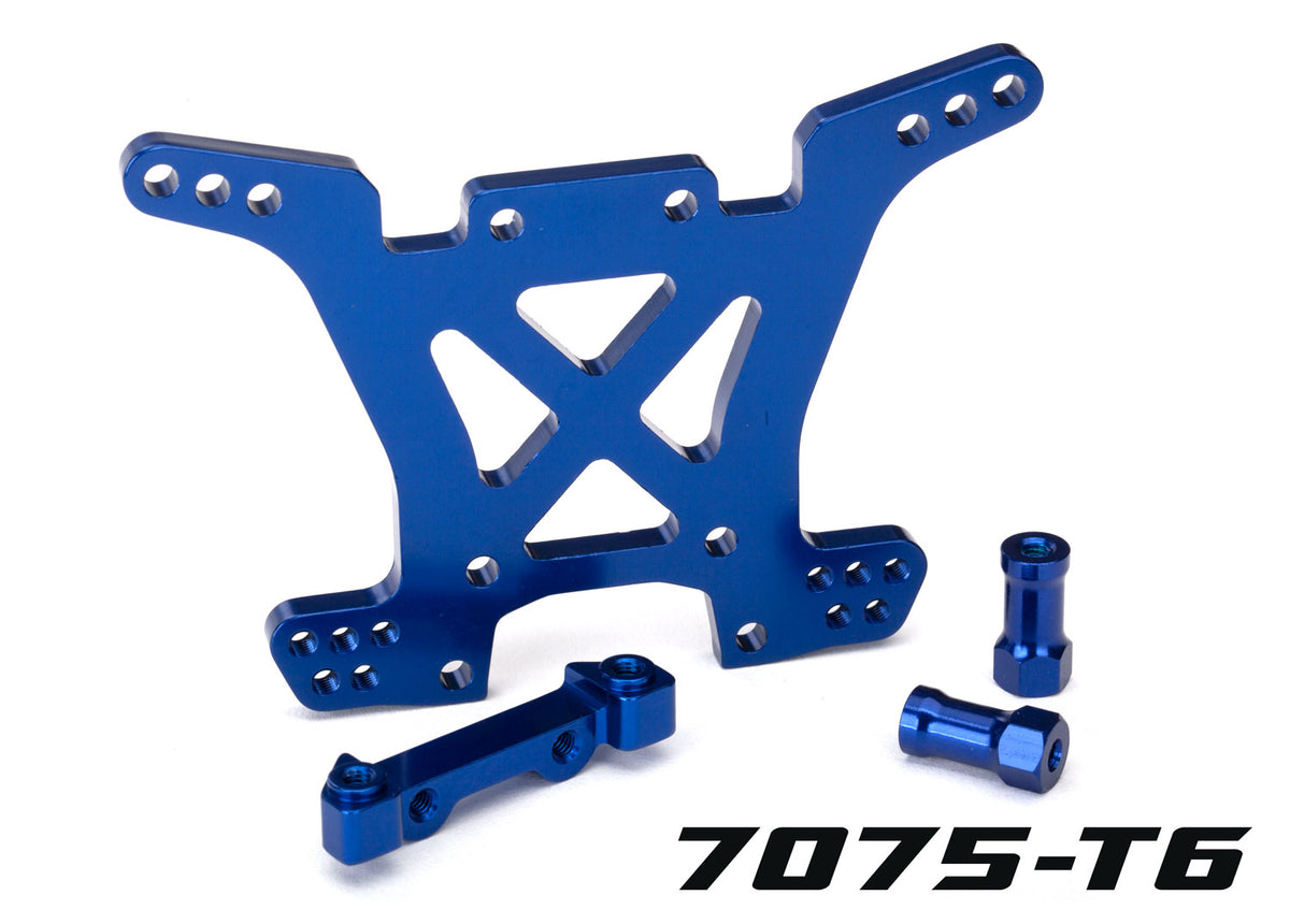 Traxxas 6838X — Traxxas 6838X Blue Aluminum Rear Shock Tower & Hardware