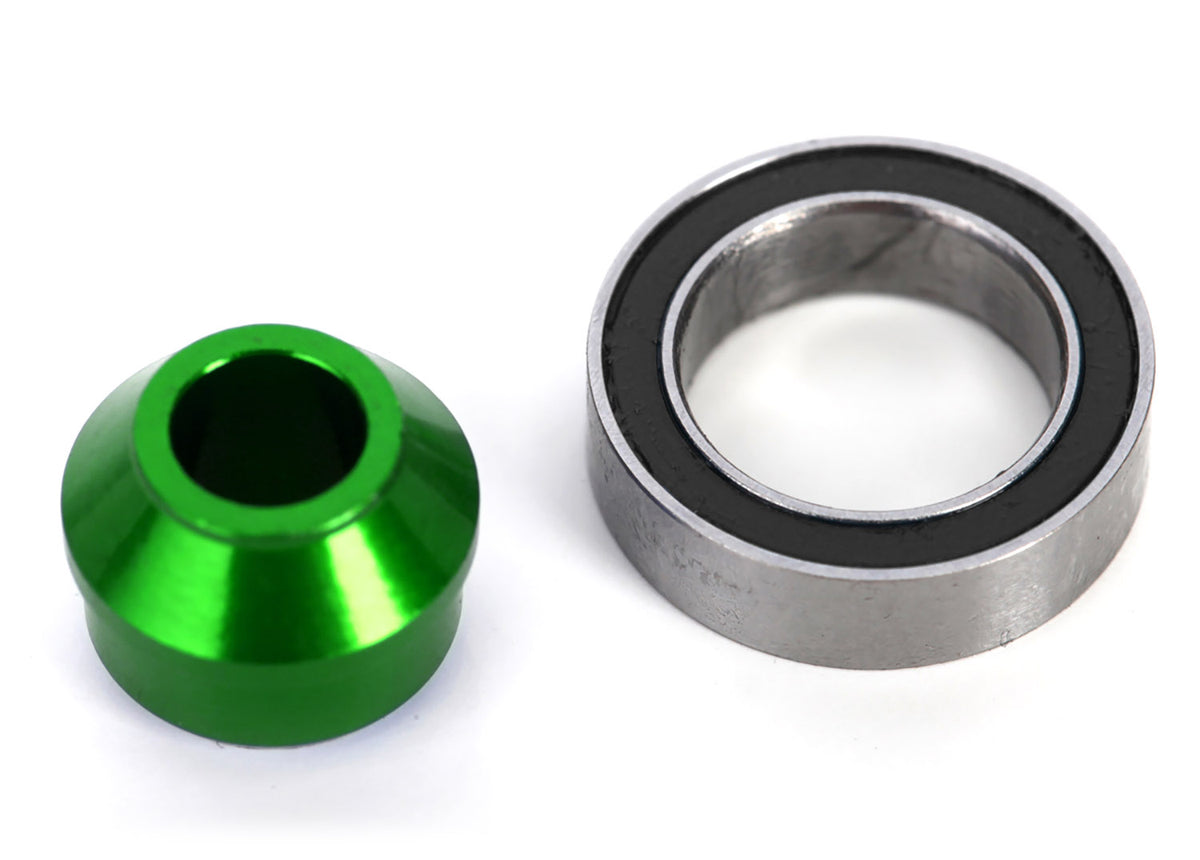 Traxxas 6893G — Traxxas 6893G Green Aluminum Bearing Adapter