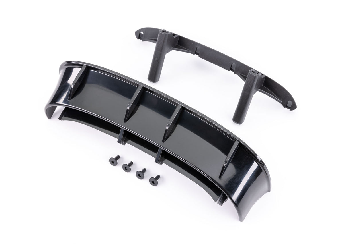 Traxxas 7413X — Traxxas 7413X Ford Fiesta ST Rally Black Rear Wing with Screws