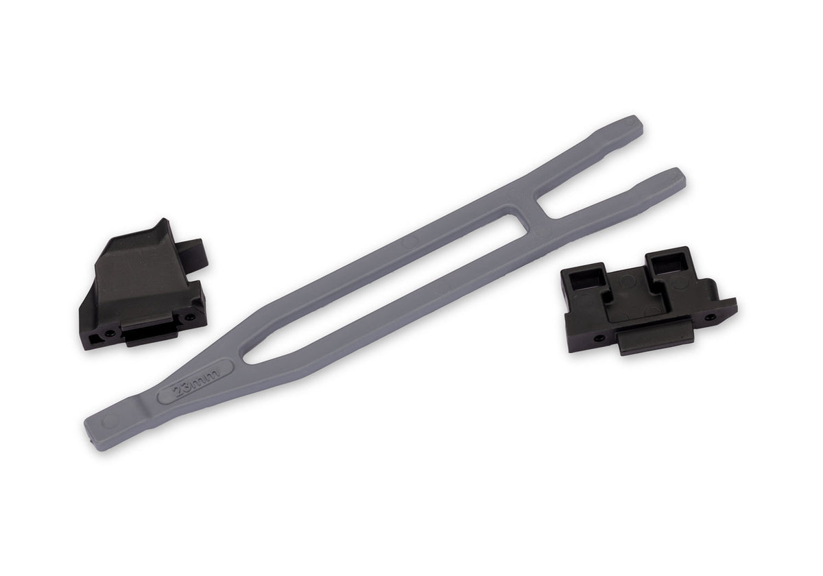 Traxxas 7426-SLGRY — Traxxas 7426-SLGRY Slate Gray Battery Hold-Down w/ Retainers