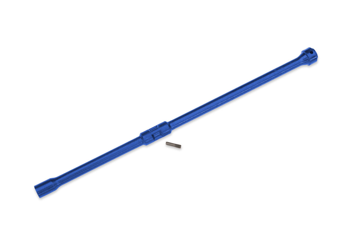 Traxxas 7455X-BLUE — Traxxas 7455X-BLUE Blue Plastic Center Driveshaft with Pin