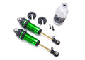 Traxxas 7462G — Traxxas 7462G 1/10 Green Aluminum XX-Long GTR Shocks (2)
