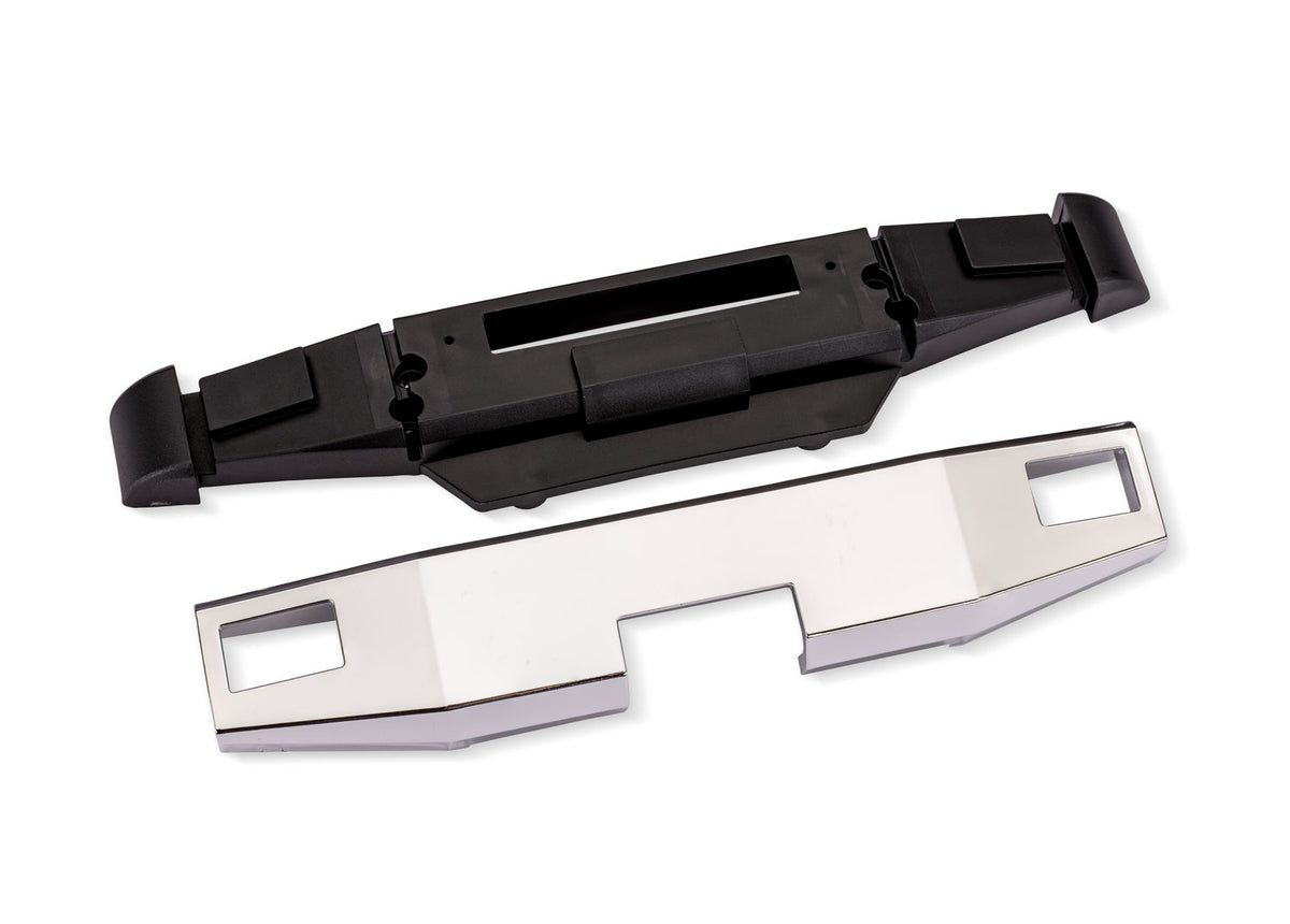 Traxxas 7686 — Traxxas 7686 X-Truck BIGFOOT #8 4X4 Chrome Front Bumper w/ Support