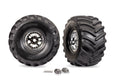 Traxxas 7696 — Traxxas 7696 Chrome X-Monster Wheels w/ Terra Groove Tires (2)