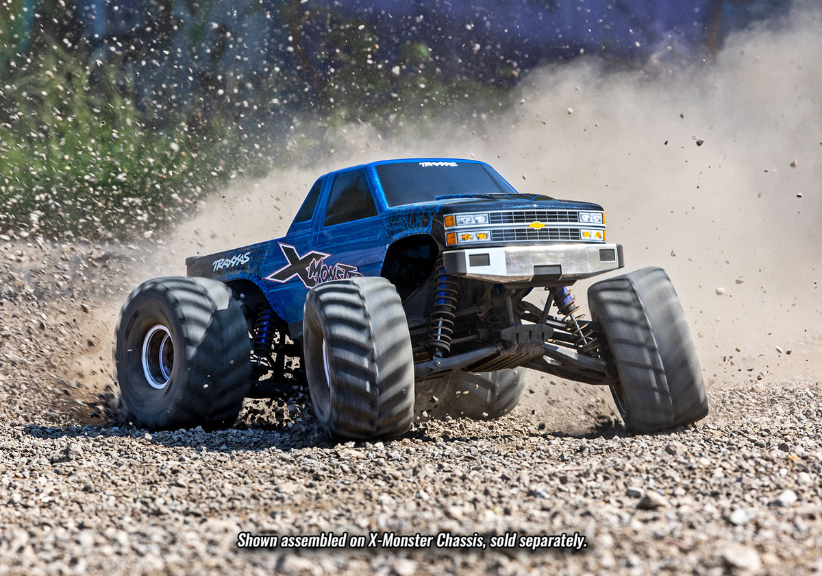 Traxxas 7697-BLUE — Traxxas 7697-BLUE Blue X-Monster Chevrolet GMT400 CK Truck Body