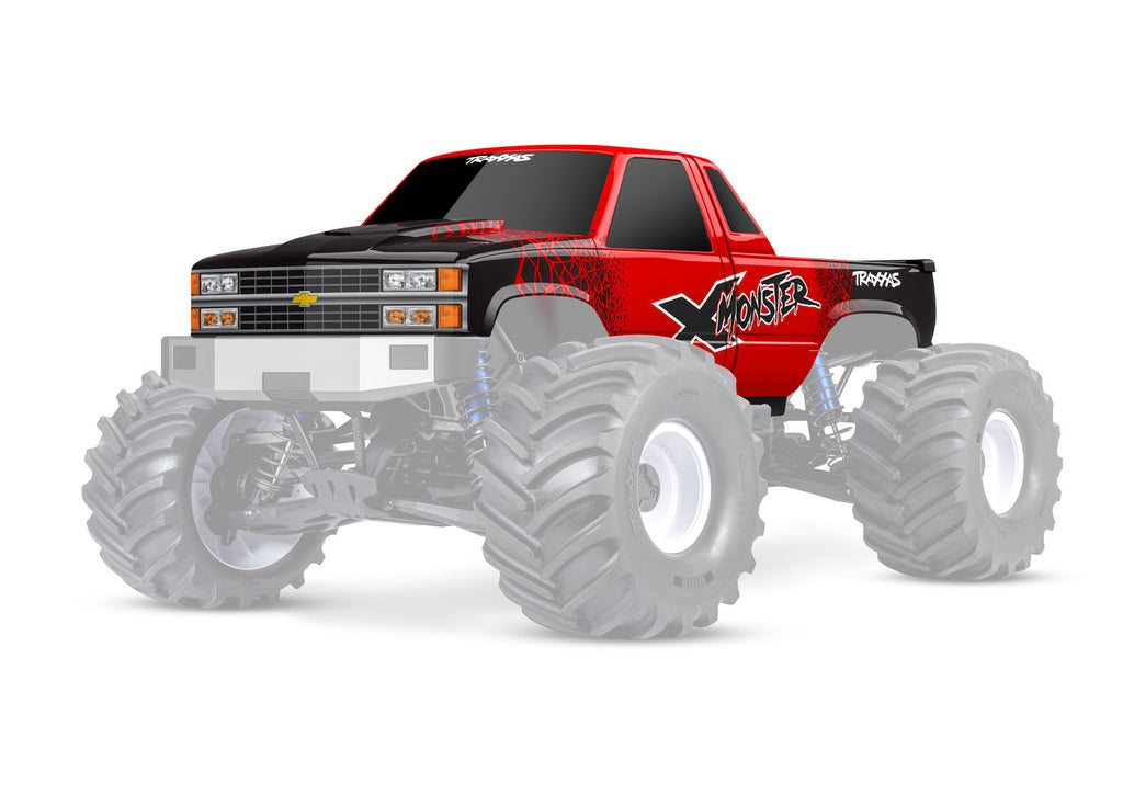 Traxxas 7697-RED — Traxxas 7697-RED Red X-Monster Chevrolet GMT400 CK Truck Body