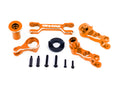 Traxxas 7746-ORNG — Traxxas 7746-ORNG X-Maxx Orange Aluminum Steering Bellcranks