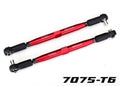 Traxxas 7748R — Traxxas 7748R TUBES 157 mm Red Aluminum Toe Links (2)