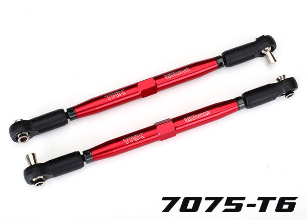 Traxxas 7748R — Traxxas 7748R TUBES 157 mm Red Aluminum Toe Links (2)
