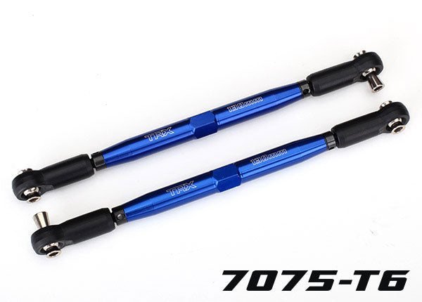 Traxxas 7748X — Traxxas 7748X TUBES 157 mm Blue Aluminum Toe Links (2)