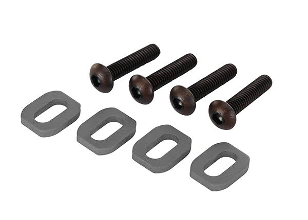 Traxxas 7759-GRAY — Traxxas 7759-GRAY Gray Aluminum Motor Mount Washers (4)