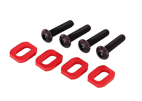 Traxxas 7759R — Traxxas 7759R Red Aluminum Motor Mount Washers (4)
