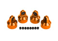 Traxxas 7764-ORNG — Traxxas 7764-ORNG Orange Aluminum GTX Shock Caps (4)