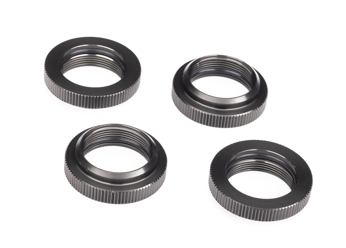 Traxxas 7767-GRAY — Traxxas 7767-GRAY Gray Aluminum GTX Shock Spring Retainers (4)