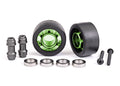 Traxxas 7775G — Traxxas 7775G Green Aluminum Wheelie Bar Wheels w/ Hardware (2)