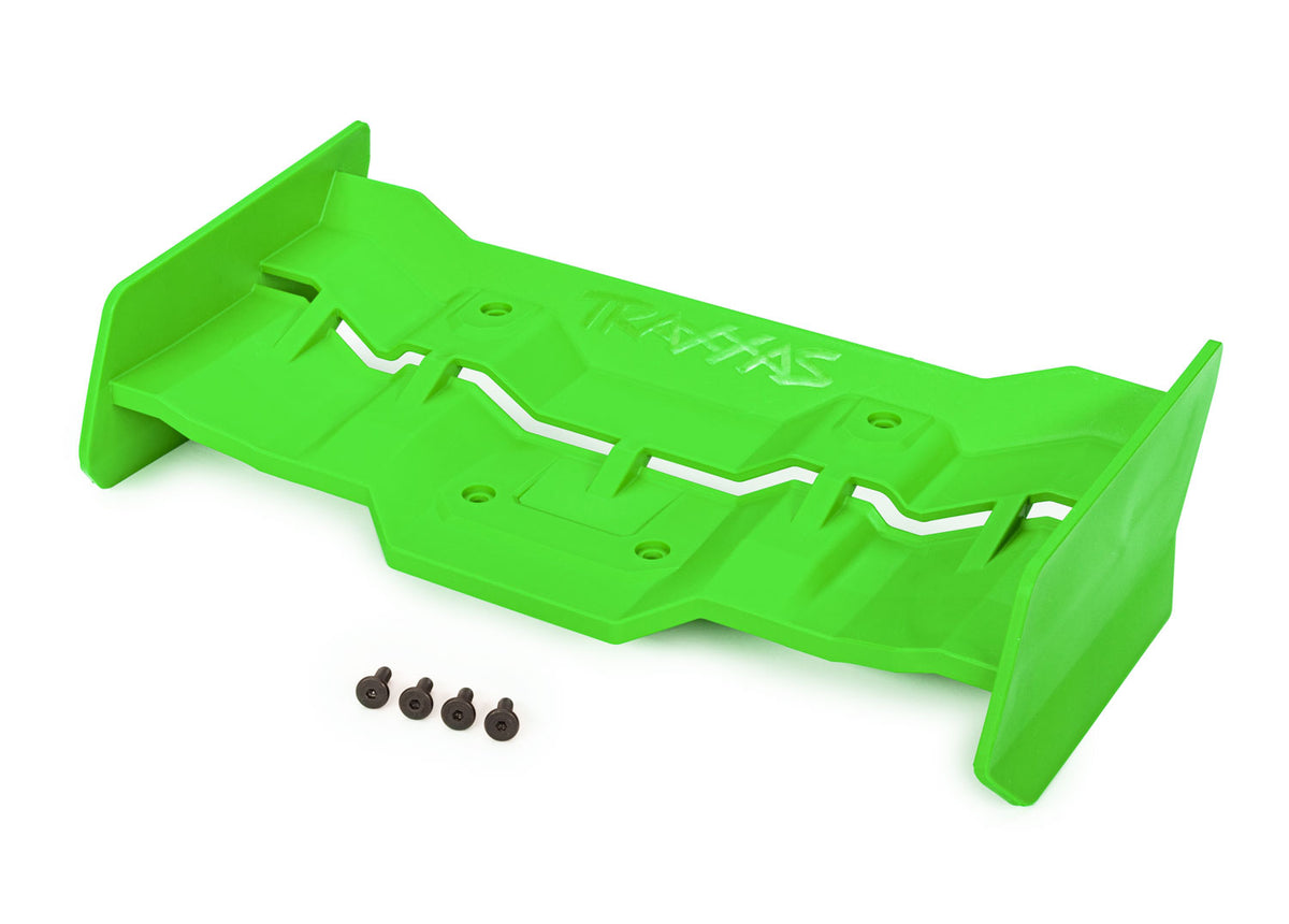 Traxxas 7821G — Traxxas 7821G XRT Green High-Downforce Wing with Hardware