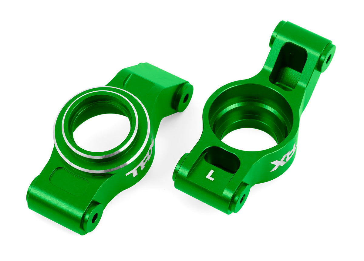 Traxxas 7852-GRN — Traxxas 7852-GRN Green Aluminum Rear Stub Axle Carriers (L&R)