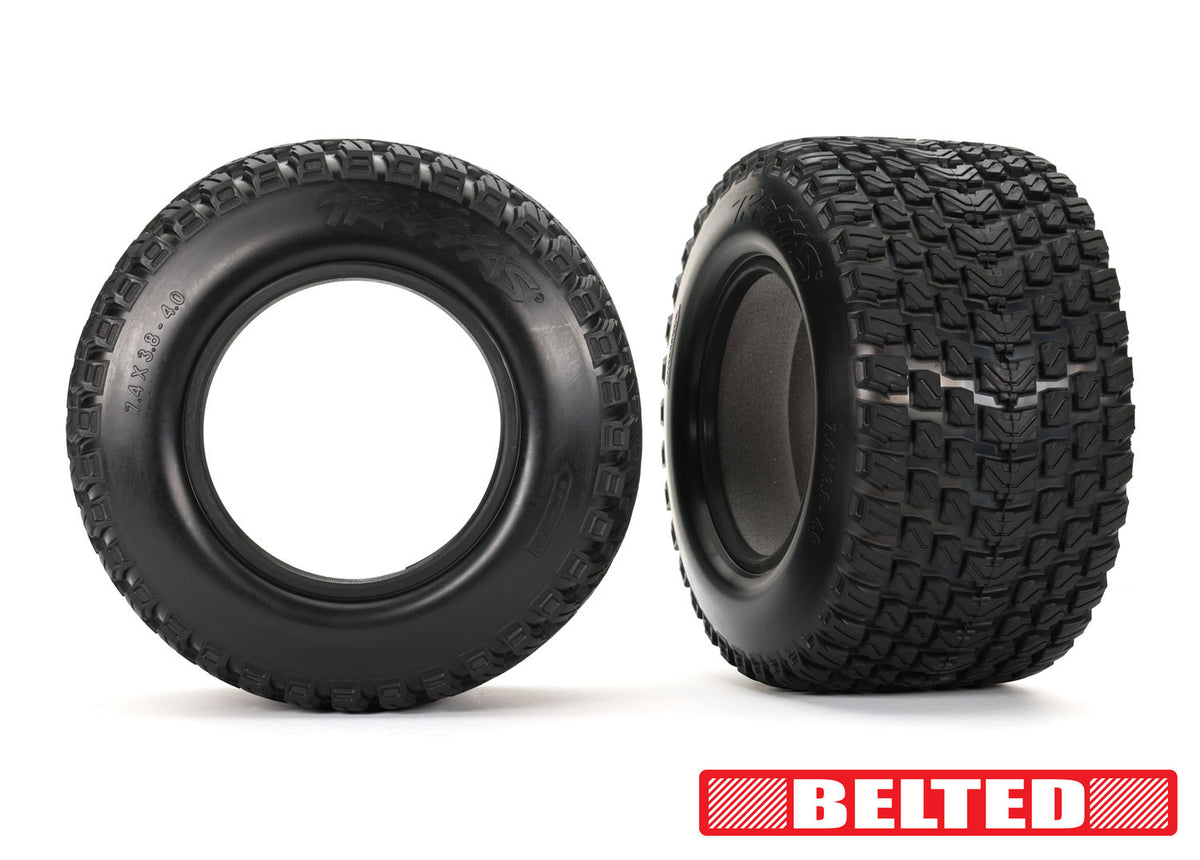 Traxxas 7860 — Traxxas 7860 Belted Gravix Tires w/ Inserts (2)