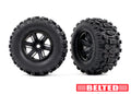 Traxxas 7871 — Traxxas 7871 Black X-Maxx Wheels & Belted Sledgehammer Tires (2)