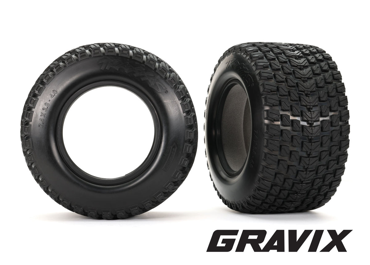Traxxas 7873 — Traxxas 7873 Gravix Race Tires with Foam Inserts (2)