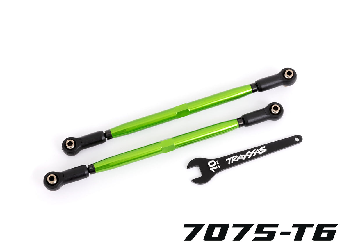 Traxxas 7897G — Traxxas 7897G TUBES 188 mm WideMaxx Green Aluminum Toe Links