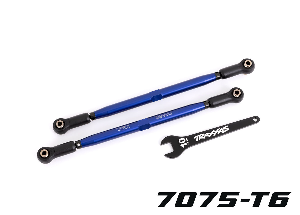 Traxxas 7897X — Traxxas 7897X TUBES 188 mm WideMaxx Blue Aluminum Toe Links