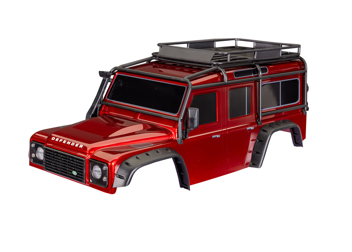 Traxxas 8050-RED — Traxxas 8050-RED TRX-4 Land Rover Defender Clipless Red Body