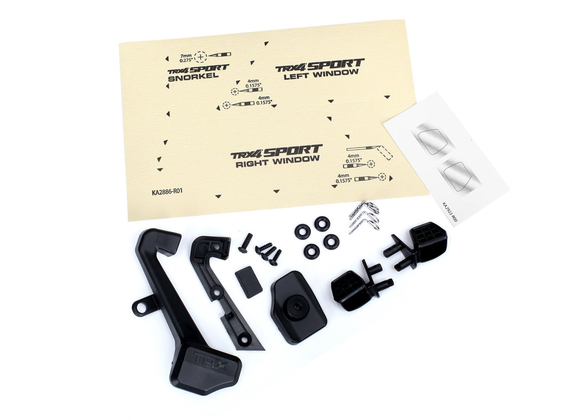 Traxxas 8119 — Traxxas 8119 TRX-4 Sport Side Mirrors (2) with Snorkel and Hardware