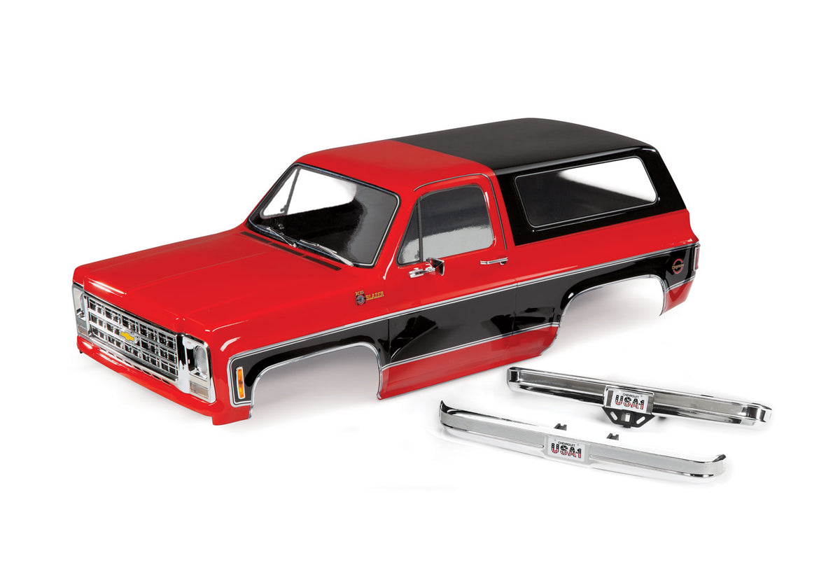 Traxxas 8126-RED — Traxxas 8126-RED TRX-4 1979 Chevrolet Blazer Red Clipless Body