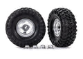 Traxxas 8159 — Traxxas 8159 2.2" Slotted Satin Wheels & Canyon Trail Tires (2)