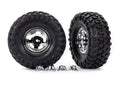 Traxxas 8159X — Traxxas 8159X 2.2" Slotted Chrome Wheels & Canyon Trail Tires (2)