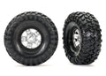 Traxxas 8179X — Traxxas 8179X 1.9" Chrome TRX-4 Sport Wheels & Canyon Trail Tires (2)