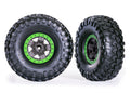 Traxxas 8181-GRN — Traxxas 8181-GRN 2.2" Green TRX-4 Sport Wheels w/ Canyon Trail Tires (2)