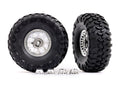 Traxxas 8184 — Traxxas 8184 2.2" Chrome Mag Wheels w/ Canyon Trail Tires (2)