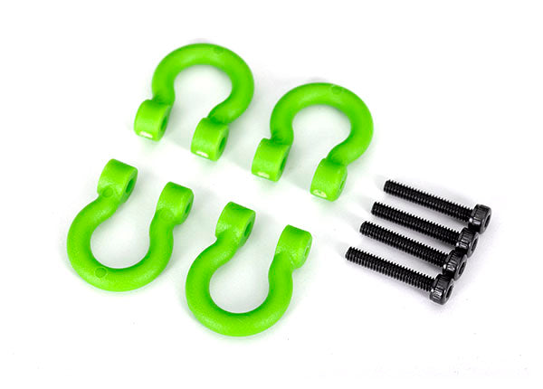 Traxxas 8234-GRN — Traxxas 8234-GRN TRX-4 Green Bumper D-Rings with Screws