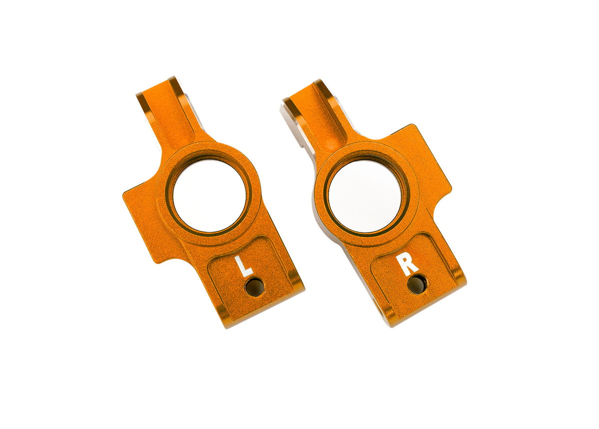 Traxxas 8352X-ORNG — Traxxas 8352X-ORNG 4-Tec Orange Aluminum Stub Axle Carriers (L&R)