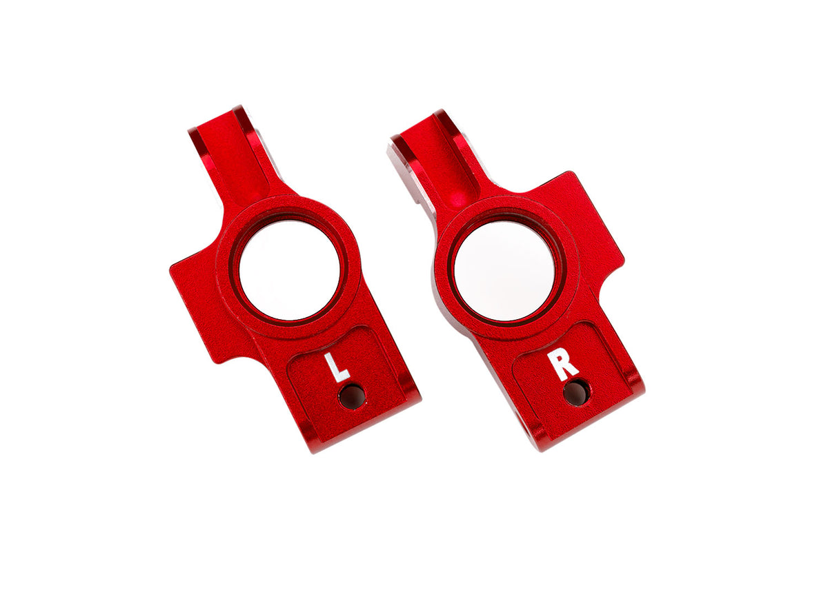 Traxxas 8352X-RED — Traxxas 8352X-RED 4-Tec Red Aluminum Stub Axle Carriers (L&R)