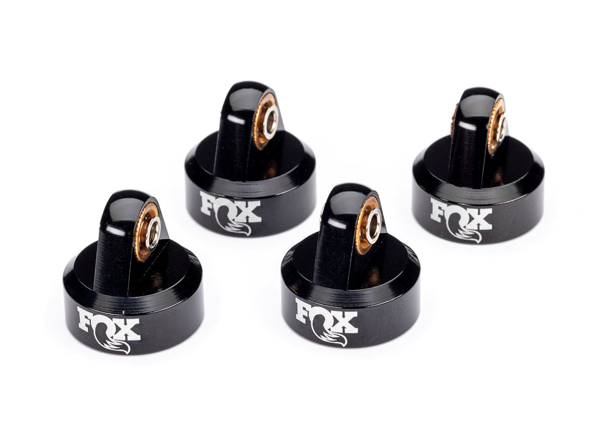 Traxxas 8456 — Traxxas 8456 Fox Black Aluminum GTR Shock Caps (4)
