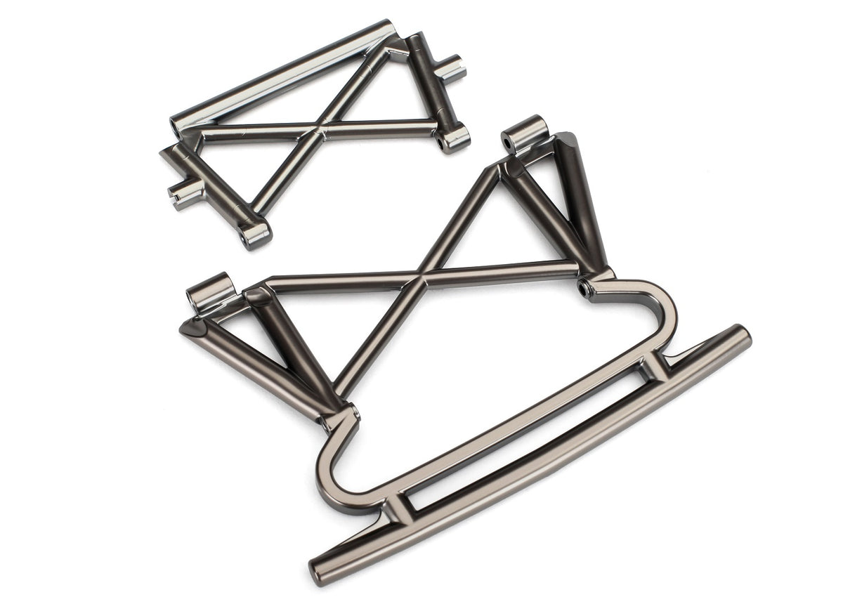 Traxxas 8535X — Traxxas 8535X UDR Satin Black Chrome Front Bumper and Support