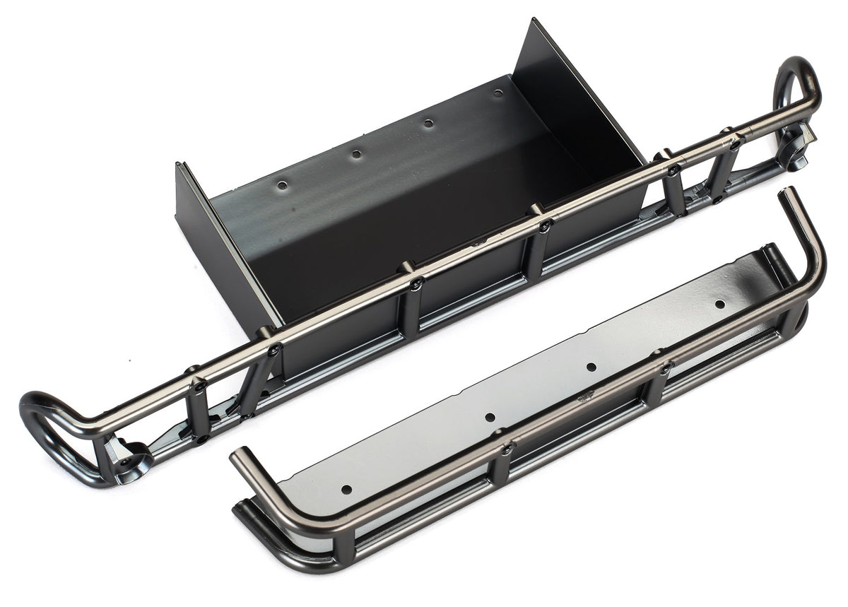 Traxxas 8536X — Traxxas 8536X UDR Satin Black Chrome Rear Bumper w/ Extension