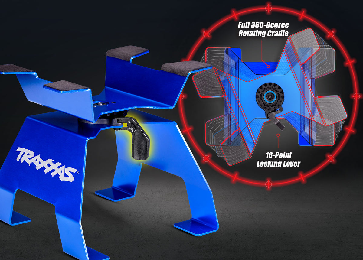 Traxxas 8797-BLUE — Traxxas 8797-BLUE Large Aluminum RC Stand