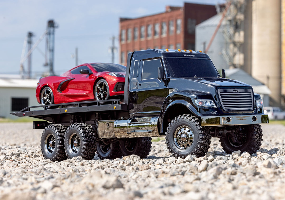 Traxxas 88086-84-BLK — Traxxas 88086-84-BLK TRX-6 Flatbed Hauler w/Winch