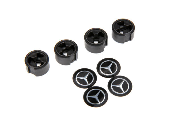 Traxxas 8873 — Traxxas 8873 TRX-4 Mercedes-Benz Black Center Caps (4)