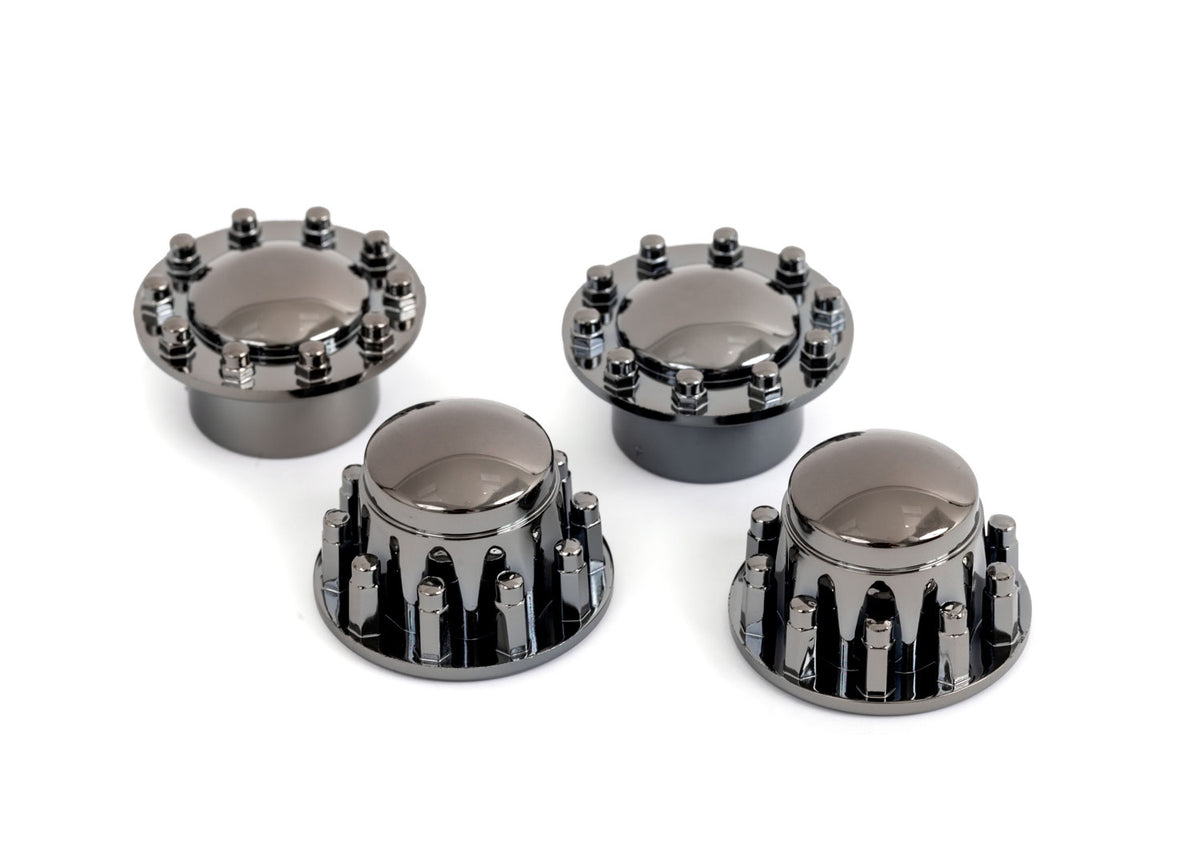 Traxxas 8876R — Traxxas 8876R TRX-6 Big Rig Black Chrome Center Caps (4)