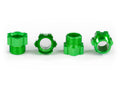 Traxxas 8886G — Traxxas 8886G Green Aluminum Stub Axle Nuts (4)